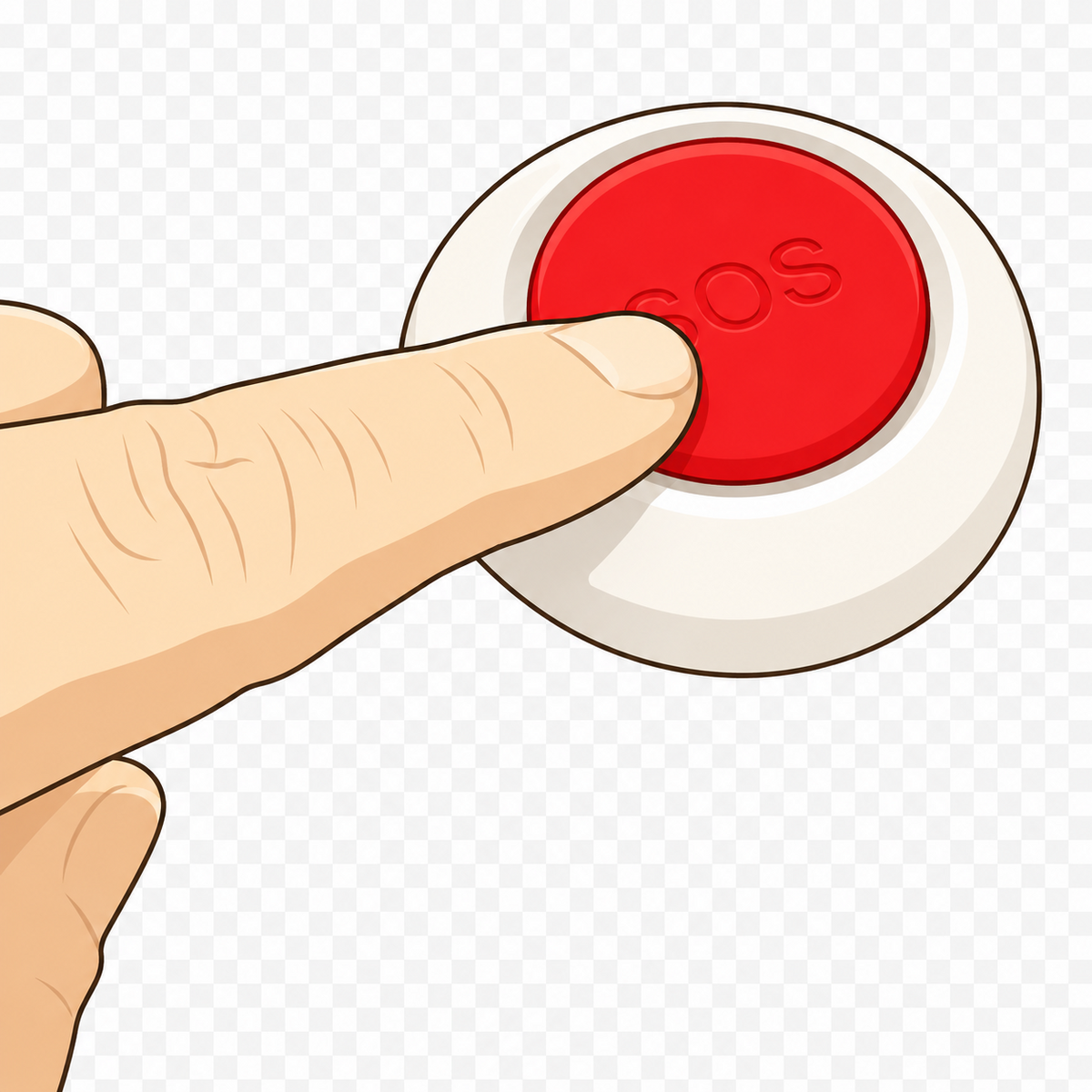 【設置パーツ】SOS緊急警報ボタン (EM-11 スマートワイヤレスボタン)